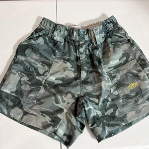 Blue/Green Camo Aftco Shorts